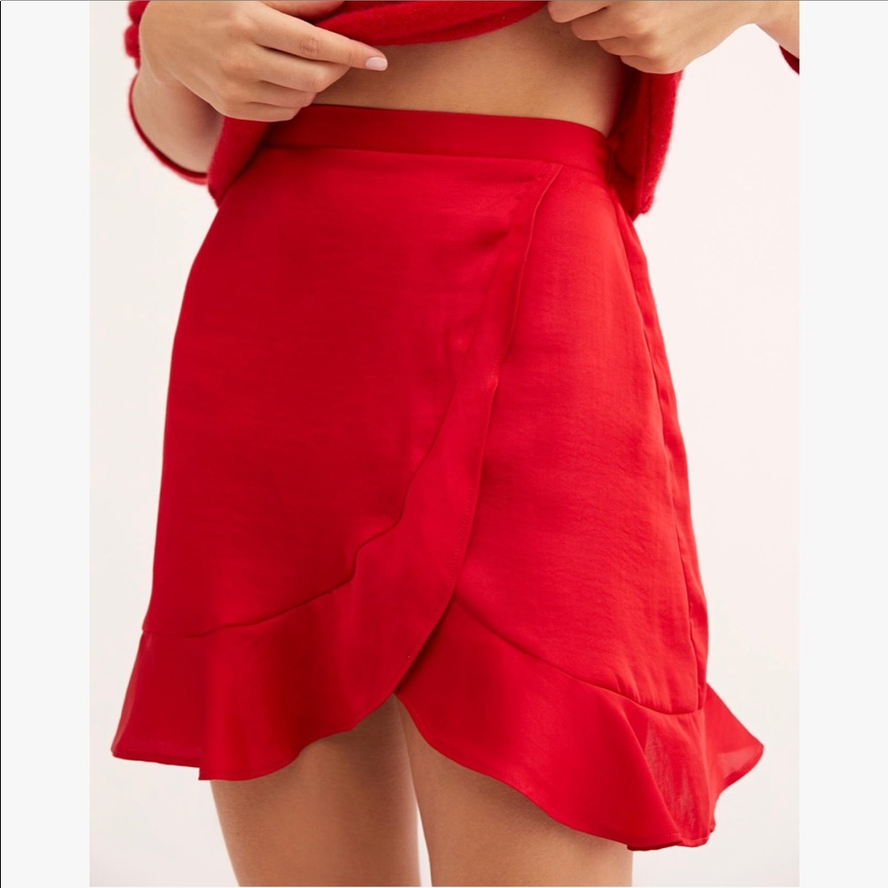 Walkin Away Half Slip Free People Red